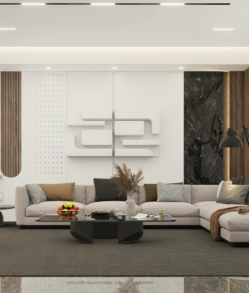 Contemporary urban apartment design with integrated living concept